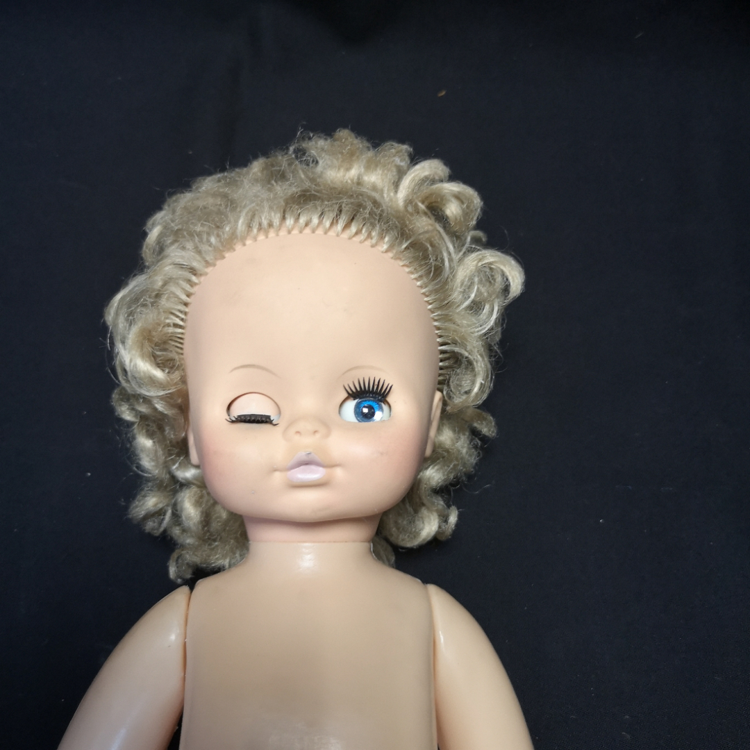 Кукла детская, резина, пластик, высота 55 см. ф-ка Весна . Картинка 7